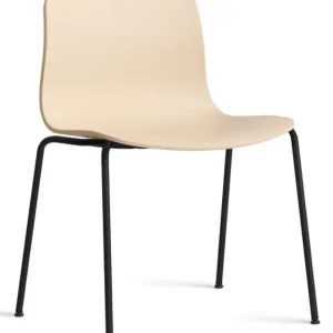 Bestseller HAY About a Chair AAC16 zwart onderstel stoel- Pale Peach