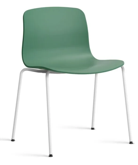 Bestel Nu HAY About a Chair AAC16 wit onderstel stoel- Teal Green