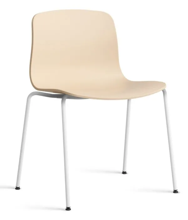 Op = Op HAY About a Chair AAC16 wit onderstel stoel- Pale Peach