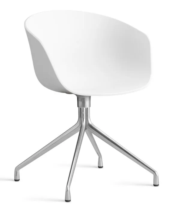 HAY About a Chair AAC20 chroom onderstel stoel- White Beperkte Voorraad