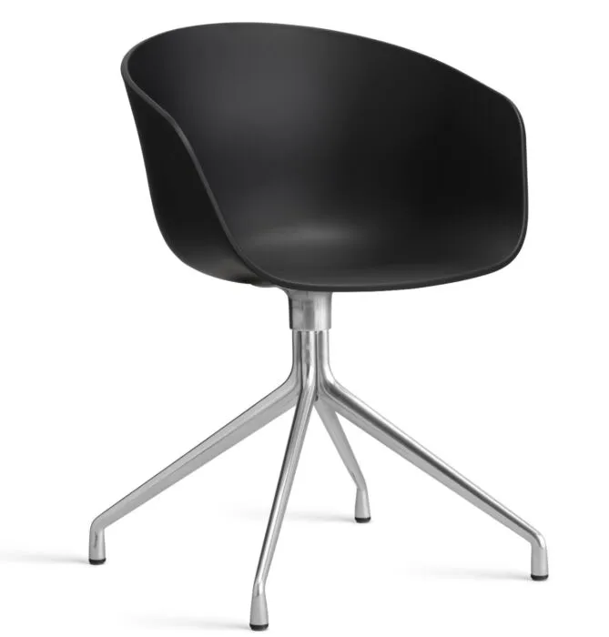 HAY About a Chair AAC20 chroom onderstel stoel- Black Speciale Aanbieding