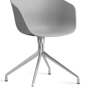 HAY About a Chair AAC20 chroom onderstel stoel- Concrete Grey Gecertificeerd