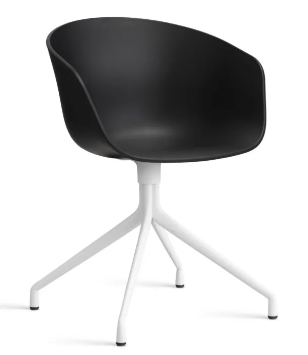 HAY About a Chair AAC20 wit onderstel stoel - Black Laatste Versie