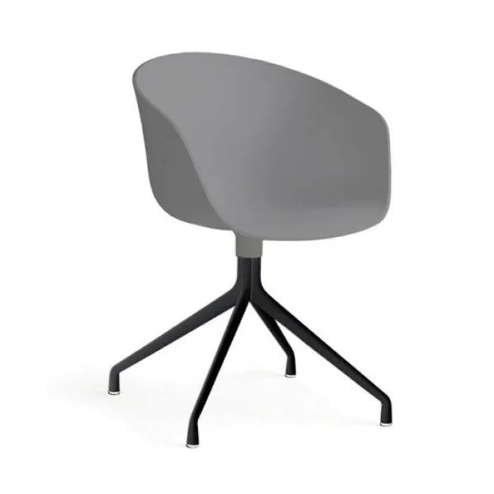 HAY About a Chair AAC20 zwart onderstel stoel-Licht grijs Populair