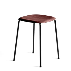 Hay Soft Edge 70 zwart onderstel kruk-Fall Red Fabrieksprijs