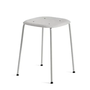 Uitverkoop Hay Soft Edge 70 grijs onderstel kruk-Soft grey