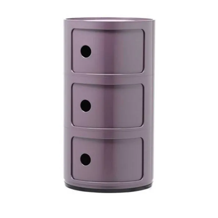 Lage Prijs Kartell Componibili kastje -3 hoog-Paars