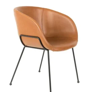 Zuiver Feston stoel-Cognac Flitsaanbieding