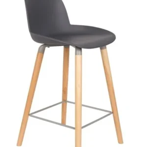 Zuiver Albert Kuip barkruk-Donker grijs-Zithoogte 65 cm Beperkte Voorraad