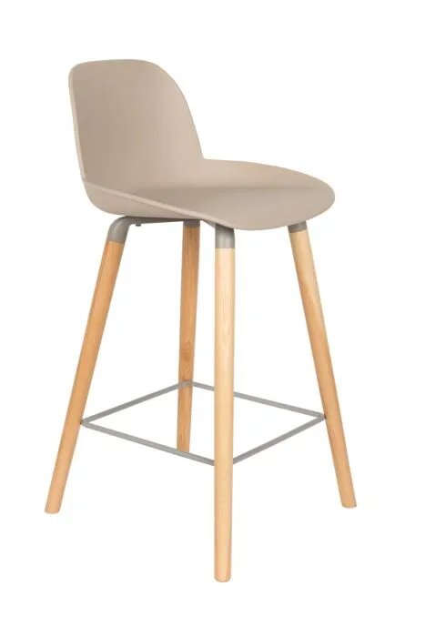 Tijdelijk Beschikbaar Zuiver Albert Kuip barkruk-Taupe-Zithoogte 65 cm