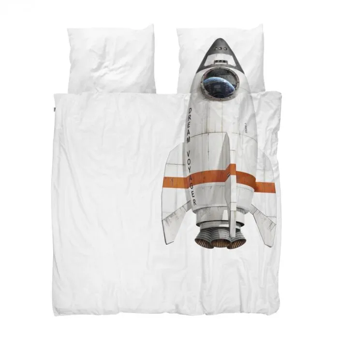 Populair Snurk Rocket dekbedovertrek-200x200/220 cm