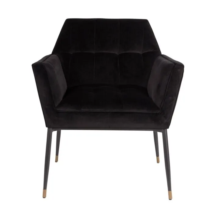 Express Levering Dutchbone Kate stoel-Zwart