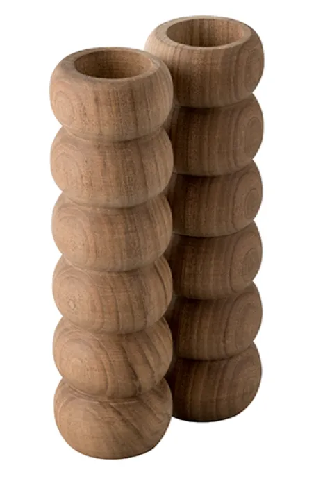 Betrouwbaar Pilat & Pilat Renske type 2 kandelaar -Walnoten
