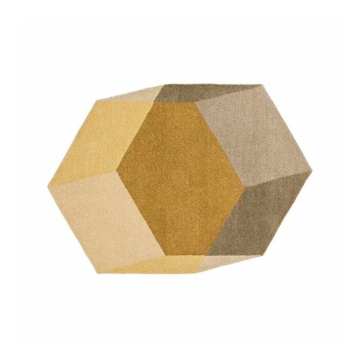Voordeelprijs Puik Iso Hexagon vloerkleed-Geel