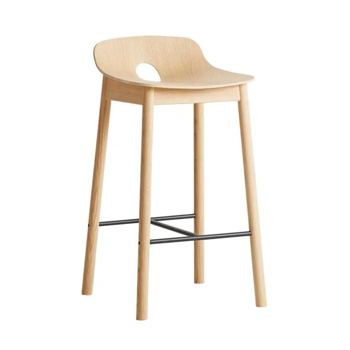 Favoriet WOUD Mono barkruk-Natural-Zithoogte 65 cm