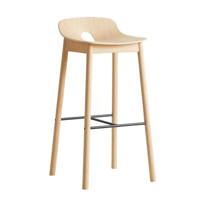 WOUD Mono barkruk-Natural-Zithoogte 75 cm Hete Deal