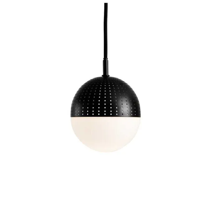 Premium WOUD Dot hanglamp-Zwart-Small