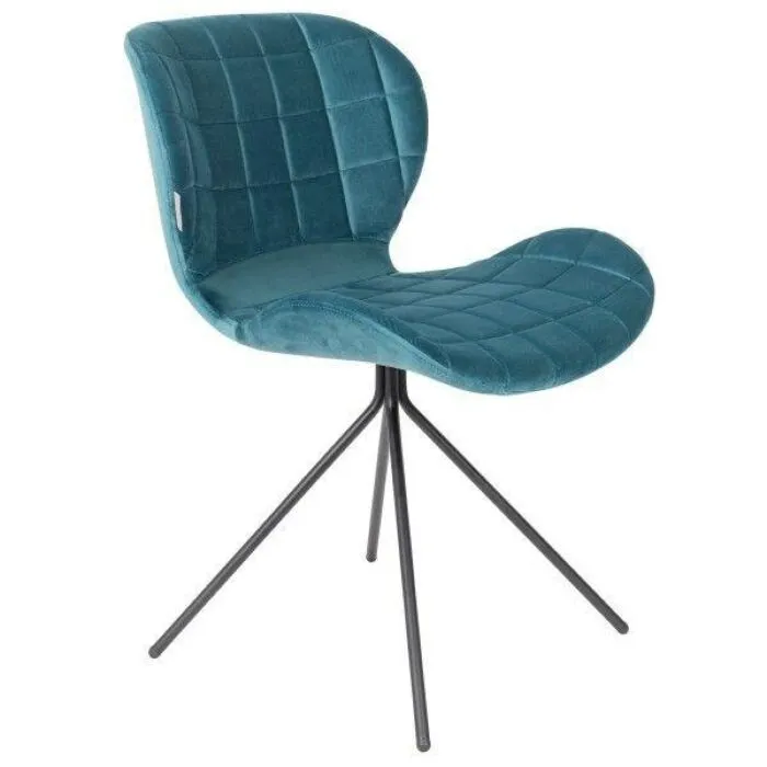 Zuiver OMG Velvet stoel-Petrol Bestseller
