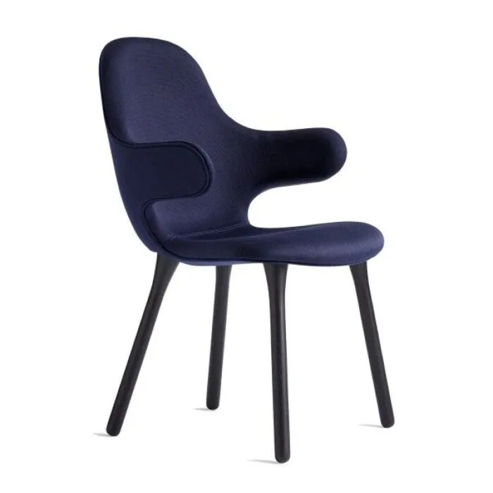 &tradition Catch eetkamerstoel-Blauw-zwart Direct Beschikbaar
