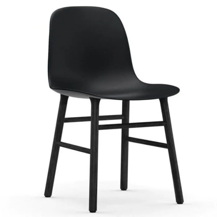Normann Copenhagen Form Chair stoel zwart eiken-Zwart Dagaanbieding