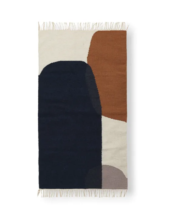 Ferm Living Kelim Merge vloerkleed-80x140 cm Speciale Aanbieding