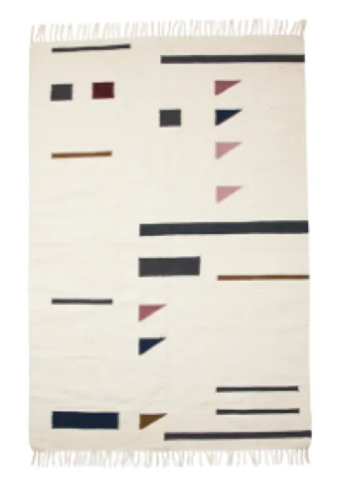 Koopje Ferm Living Kelim Colour Triangles vloerkleed-80x140 cm
