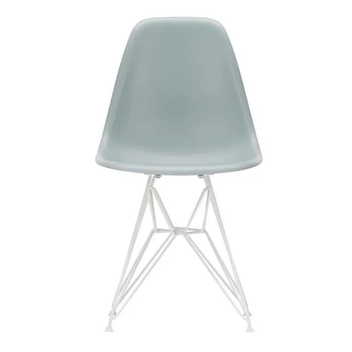 Veilige Betaling Vitra Eames DSR stoel met wit onderstel- Light Grey RE