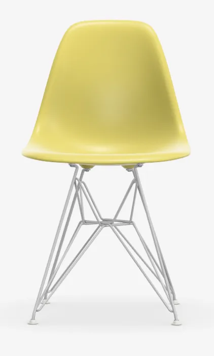 Vitra Eames DSR stoel met wit onderstel-Citron RE Favoriet