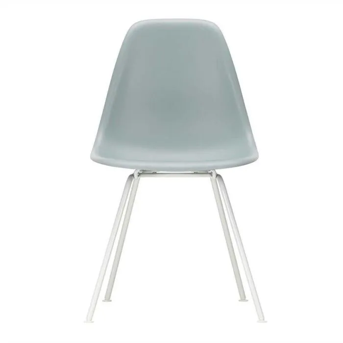 Korting Vitra Eames DSX stoel met wit onderstel-Light Grey