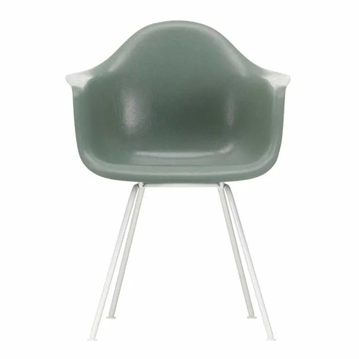 Vitra Eames DAX Fiberglass stoel met wit onderstel-Sea Foam Green Koop Online