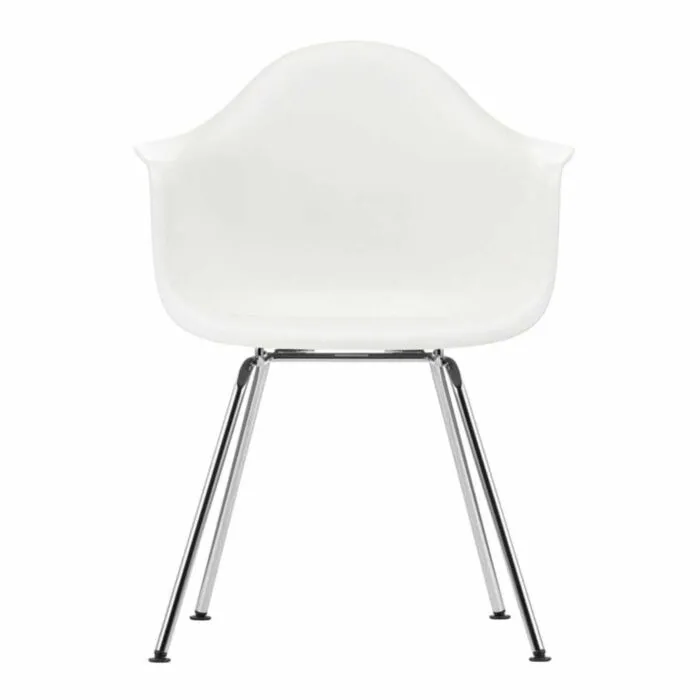 Vitra Eames DAX stoel met verchroomd onderstel-Wit Superprijs