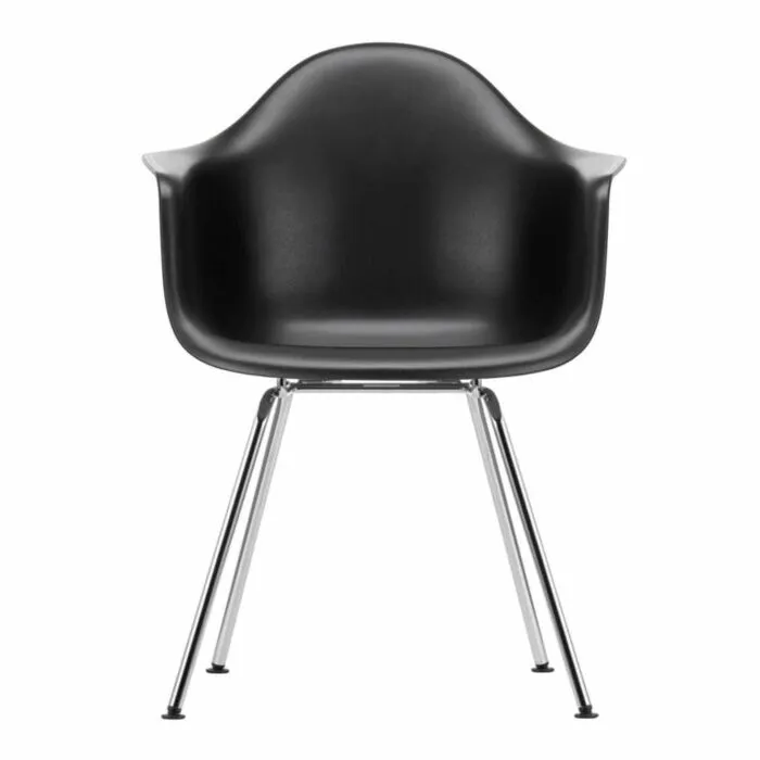 Nieuw Vitra Eames DAX stoel met verchroomd onderstel-Diepzwart