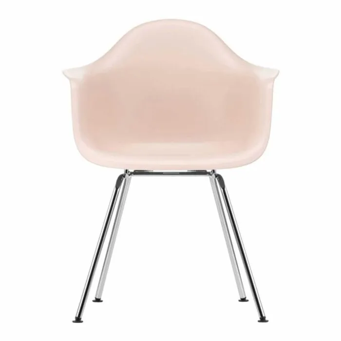 Vitra Eames DAX stoel met verchroomd onderstel-Zacht roze Gratis Retour