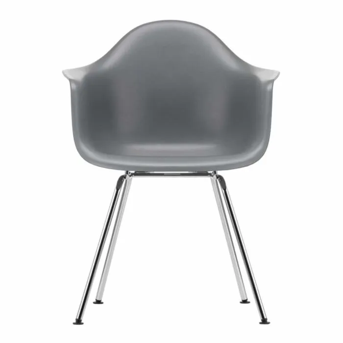 Vitra Eames DAX stoel met verchroomd onderstel-Graniet grijs Koop Vandaag