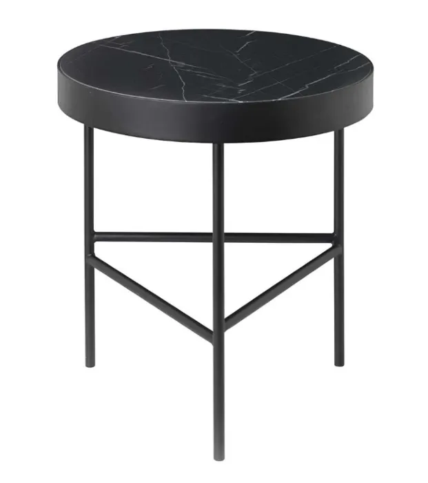 Nieuw Ferm Living Marble medium bijzettafel-Zwart