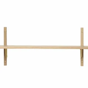 Gratis Retour Ferm Living Sector Single Wide wandplank-Eiken-Messing beugel