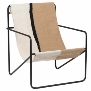 Ferm Living Desert zwart fauteuil-Soil Beperkte Voorraad