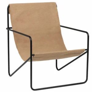Ferm Living Desert zwart fauteuil-Sand Rechtstreeks Van De Fabrikant