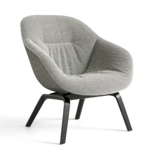 Hay AAL 83 Soft Duo stoel-Dot 1682 02 Bianco Nero + Remix 152-Gebeitst eiken Voordeelprijs