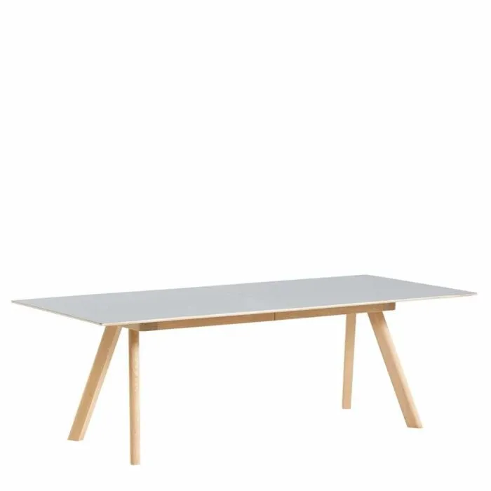 Uitverkoop Hay CPH30 uitschuifbaar mat gelakt eiken onderstel tafel-Grijs-250-450x90 cm