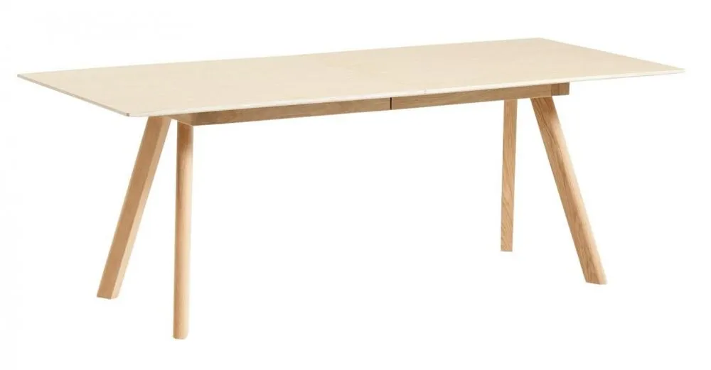 Hay CPH30 uitschuifbaar mat gelakt eiken onderstel tafel-Eiken-160-310x80 cm Gratis Retour