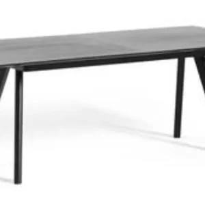 Hay CPH30 uitschuifbaar zwart water-based onderstel tafel-Eiken-zwart-200-400x90 cm Flitsaanbieding