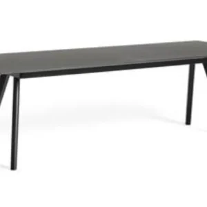 Hay CPH30 uitschuifbaar zwart water-based onderstel tafel-Eiken-zwart-250-450x90 cm Koopje
