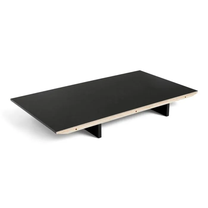 Gratis Retour Hay CPH30 blad voor tafel uitschuifbaar-Zwart-90x50 cm-Zwart water-based