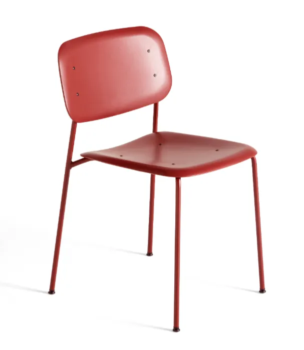 HAY Soft Edge 45 stoel met gepoedercoat onderstel-Rood Veilige Betaling