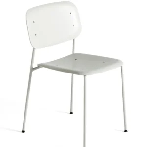 Op = Op HAY Soft Edge 45 stoel met gepoedercoat onderstel-Soft grey