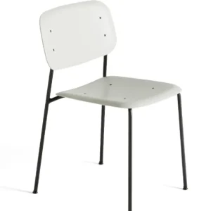 Veilige Betaling HAY Soft Edge 45 stoel met gepoedercoat onderstel-Soft grey / zwart