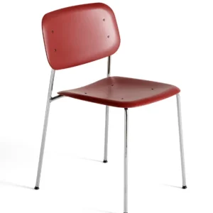 HAY Soft Edge 45 stoel chrome onderstel-Fall red Premium