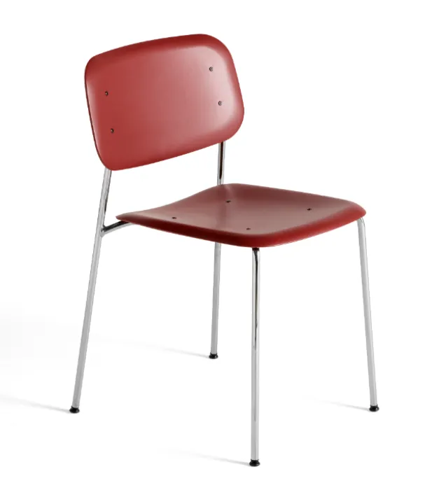 HAY Soft Edge 45 stoel chrome onderstel-Fall red Premium