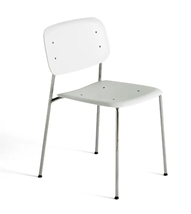 HAY Soft Edge 45 stoel chrome onderstel-White Gratis Retour
